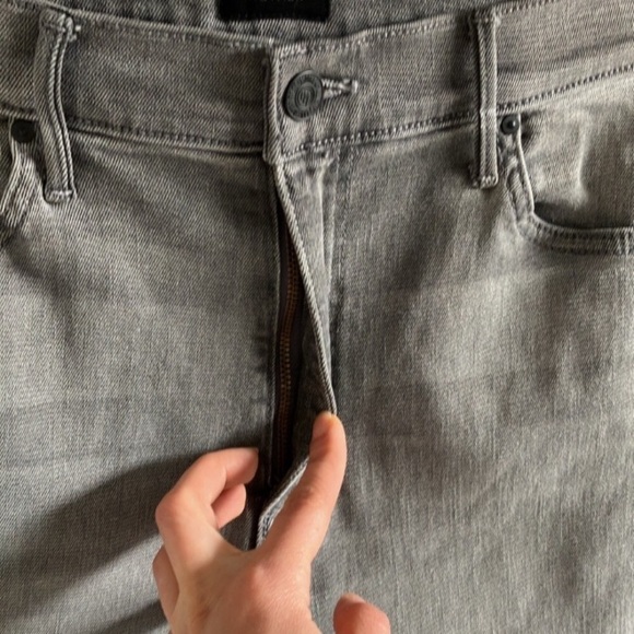 Mother The Swooner skinny jeans size 29 super stretch supermoon stripe grey - Picture 4 of 14